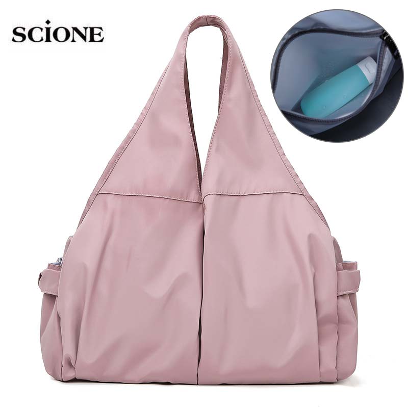 Yogamatte bag fitness gym bags travel sac de sport for kvinner gymtas mummy sports tas kvinne skulder sporttas tørr våt  xa35a