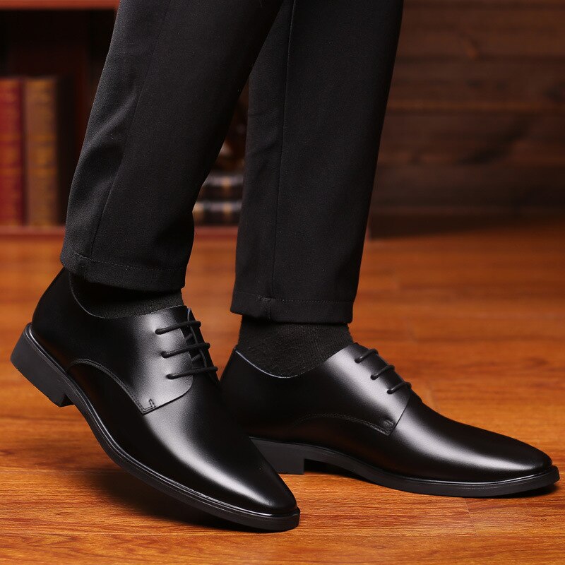 Formelle oxford sko til mænd bryllup sko læder italien spidstå herre kjole sko sapato oxford masculino dfg 56