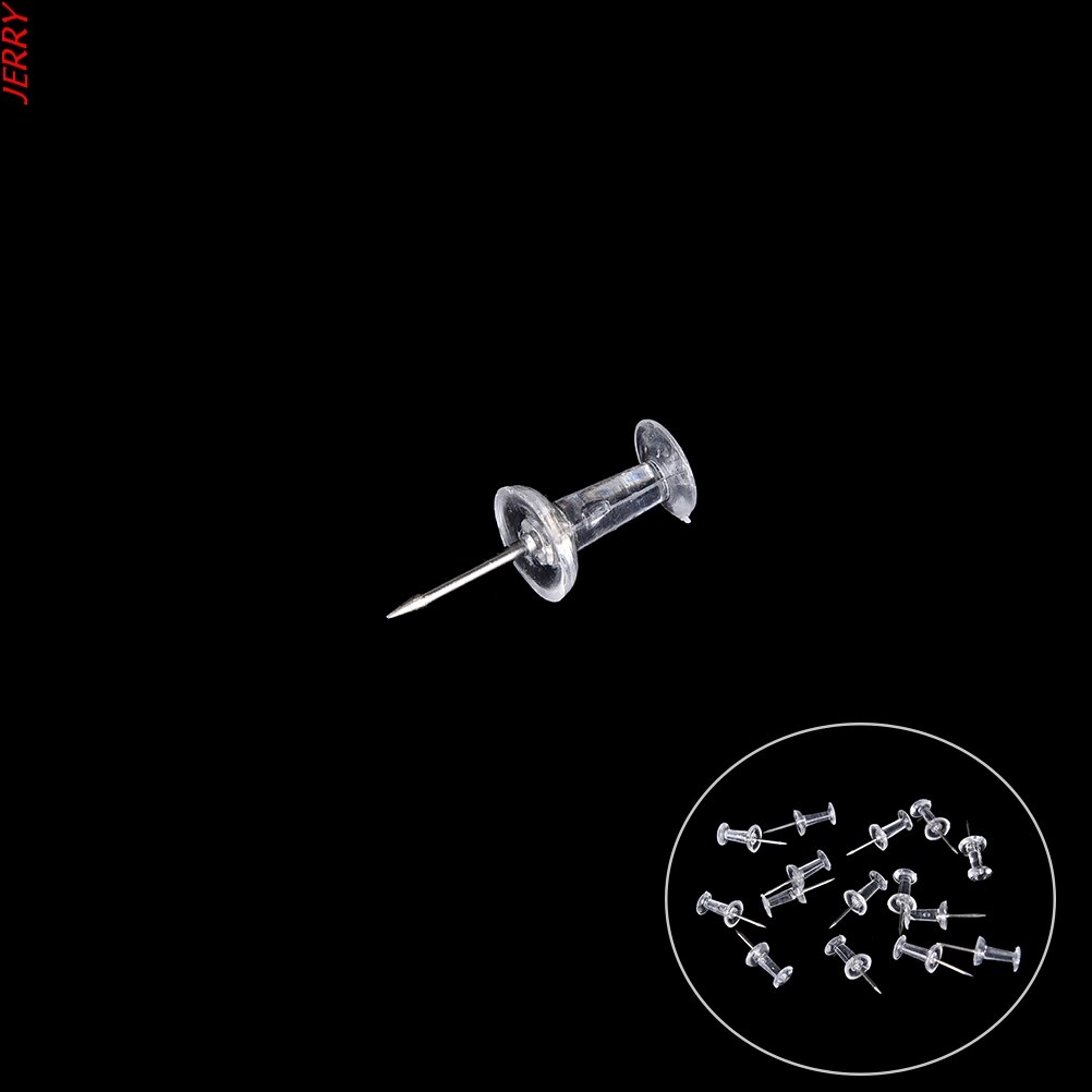 0.8cm 40 Plastic Tack Thumbtack Classification Making Thumb Tack Cork Board Office School Stationery