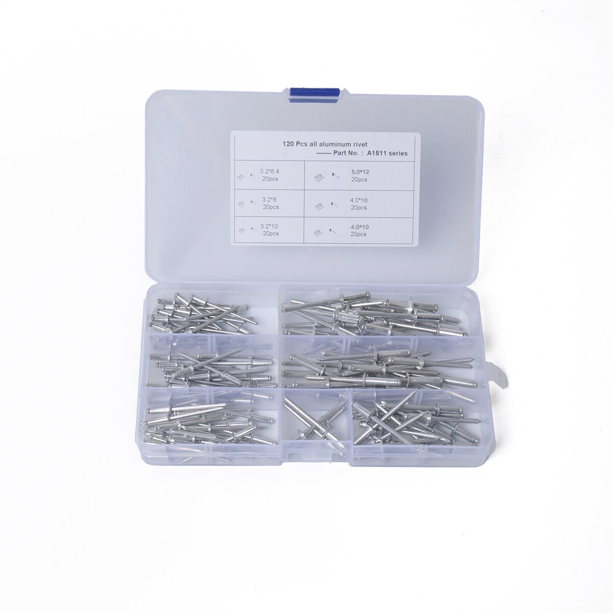 120pcs All Aluminum POP Rivet Set Aluminum POP Aluminum POP