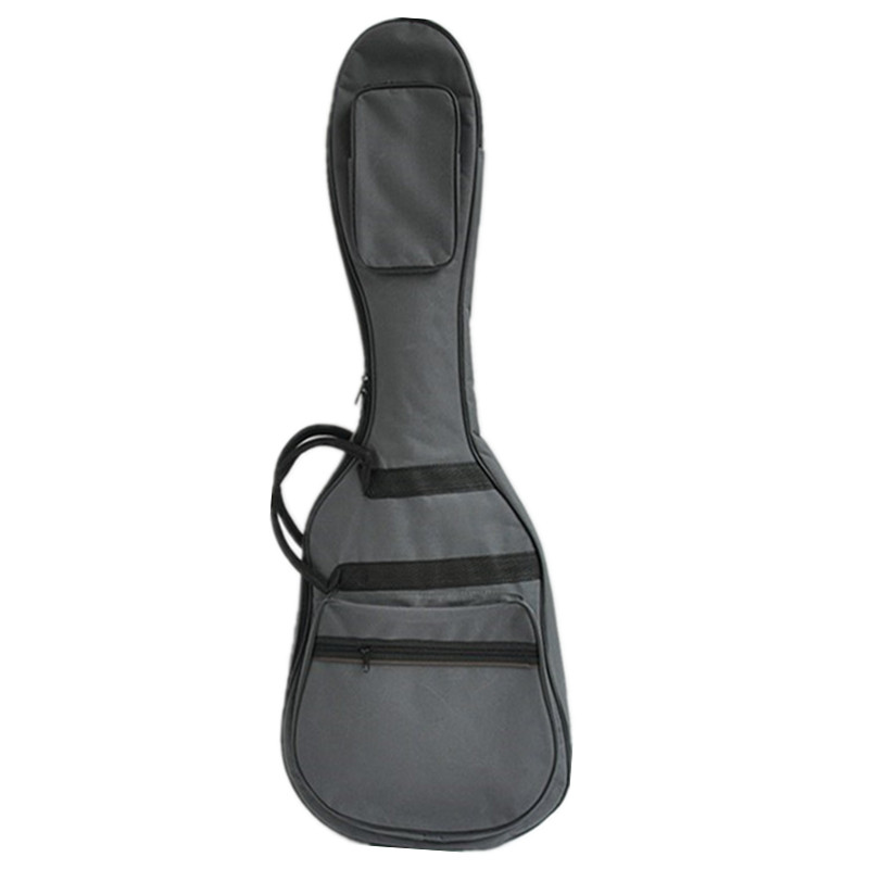God bærbar polstret elektrisk guitar taske vandtæt taske blød gig rygsæk skulderstropper: Grå