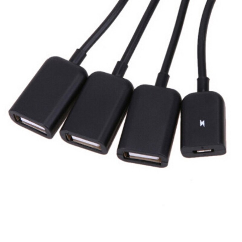 4-in-1 Type-C to Micro USB OTG HUB with Power Supply OTG Type C Hub Multifunction USB Hub With Charging Cables