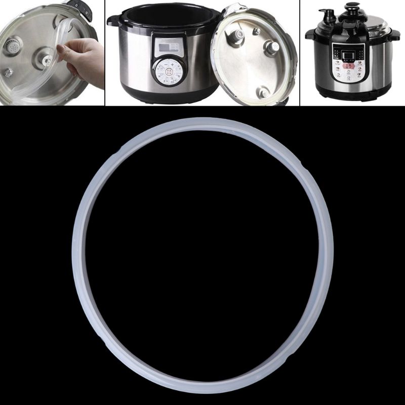 Junta de goma de silicona de 22cm, anillo de sellado para olla a presión eléctrica, piezas de 5-6L,