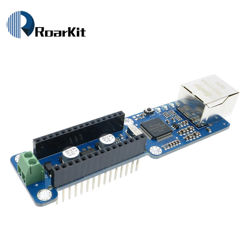 NANO 3,0 L298P 2A DC Schrittmotor Treiber Schild Modul W5100 Ethernet LAN Netzwerk/Datensatz RTC Real Zeit uhr Für Arduino: Ethernet LAN Network