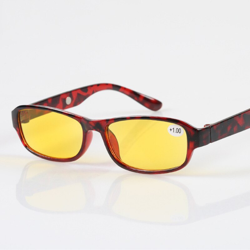 Gafas de lectura con montura de plástico magnética para hombres y mujeres, lentes amarillas, dioptrías, 1,0, 1,5, 2,0, gafas para presbicia, reloj Retro, CI4083