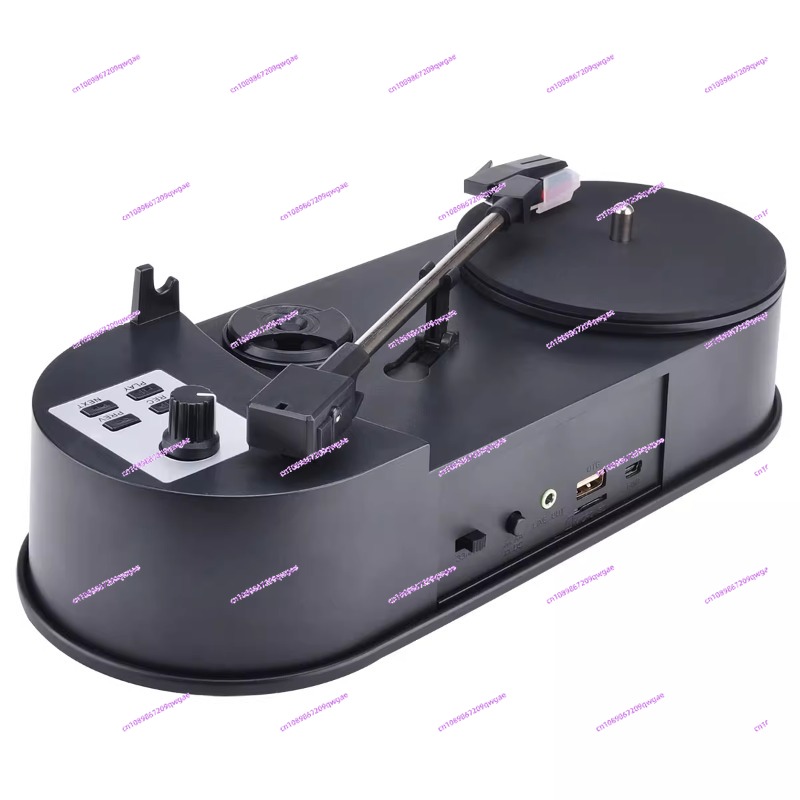 Mini reproductor de discos de vinilo, reproductor de discos de 33/45 rpm, transcripción MP3 con un solo clic sin fonógrafo de grabación de audio por computadora: Default Title