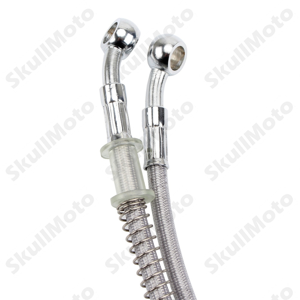 Kit de manguera de freno de motocross para motocicleta, tubería de aceite, línea trenzada, acero inoxidable reforzado hidráulico, ajuste trenzado, ATV Pit Bike