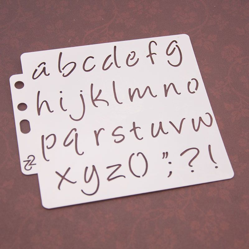 Alphabet Symbol Stencils Template Painting Scrapbooking Embossing Stamping Album Card DIY Craft