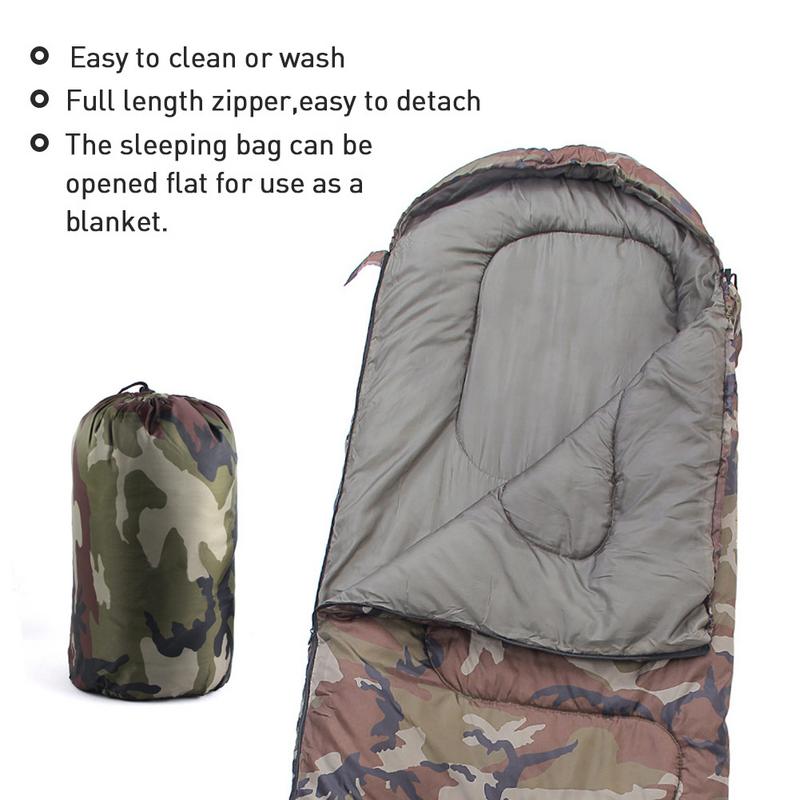 Outdoor-Schlafsack ultraleichte Winter Baumwolle Schlafsack Wärme Einzelperson Schlafsack Umschlag Camping Schlafsäcke