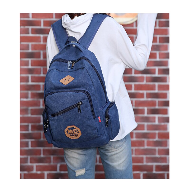 Vintage Man's Canvas Backpack Travel Schoolbag Male Backpack Men Large Capacity Rucksack Shoulder School Bag