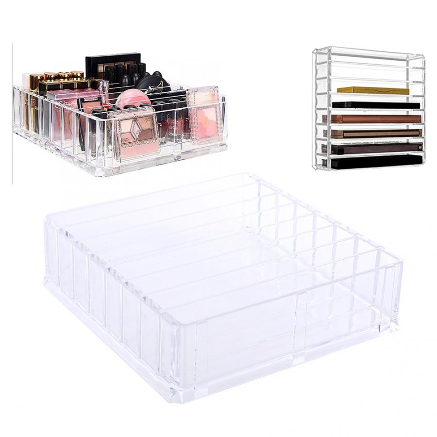 8 Slots Acryl Desktop Up Organizer Lipstick Oogschaduw Paletten Container Doos Acryl Desktop Organizer