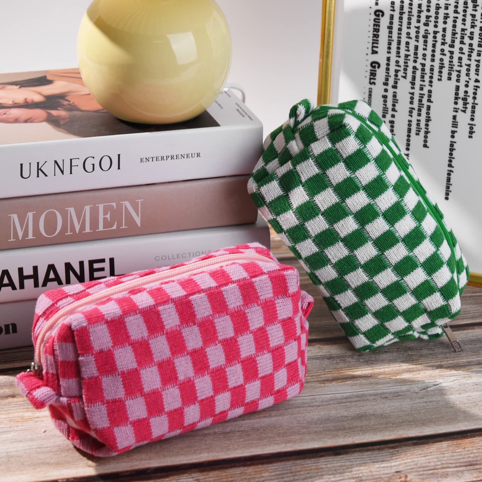 Bolsa de maquillaje grande para mujer y niña, bolso de viaje portátil, bolsa de aseo, organizador, estuche de lápices