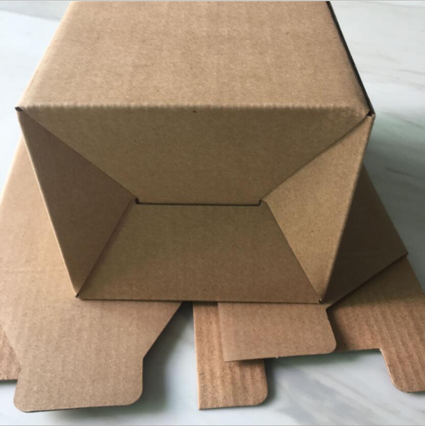 10pcs Kraft Paper Three-layer Corrugated Carton Fragile Packaging Box Hard Paper Boxes
