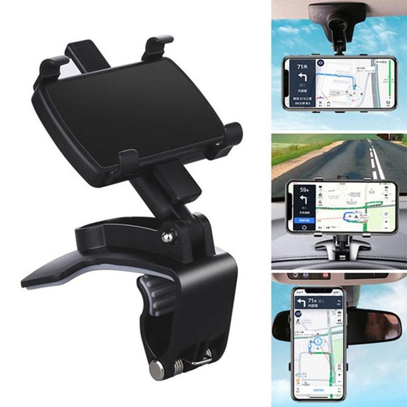 Universele Auto Telefoon Houder Gps Navigatie Dashboard Telefoon Houder Voor Mobiele Telefoon Clip Fold Houder Stand Beugel