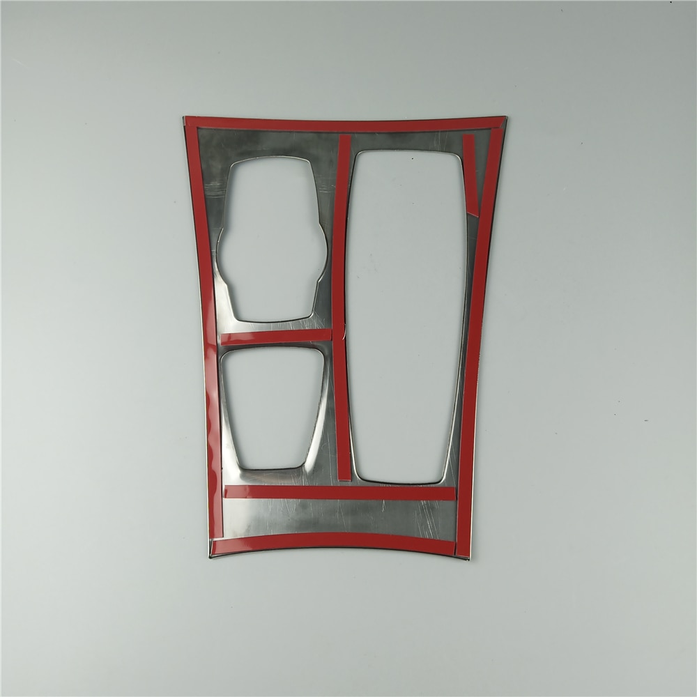 Black Center Console Gear Shift Panel Decoration Cover Trim For BMW X5 E70 X6 E71 LHD Stainless Steel Car Styling