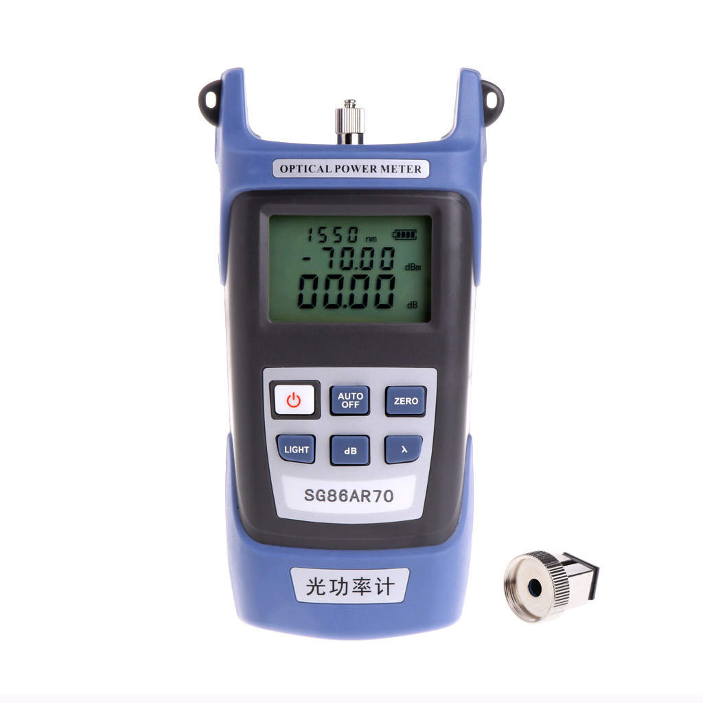 High Precision Optical Power Meter Fiber Testing Tools Wiring Light Decay Tester