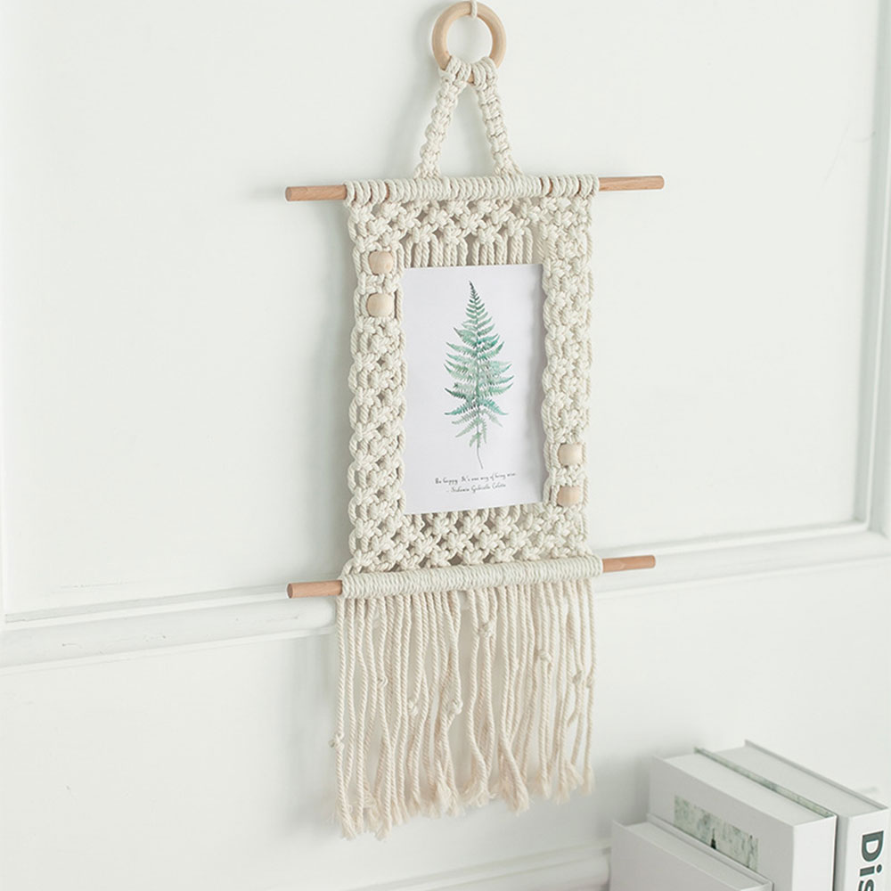 Bohemian Hand-Gebreide Lampenkap Macrame Opknoping Lamp Decoratie Woonkamer Bruiloft Decoratie Kwastje Lampenkap Tapestry