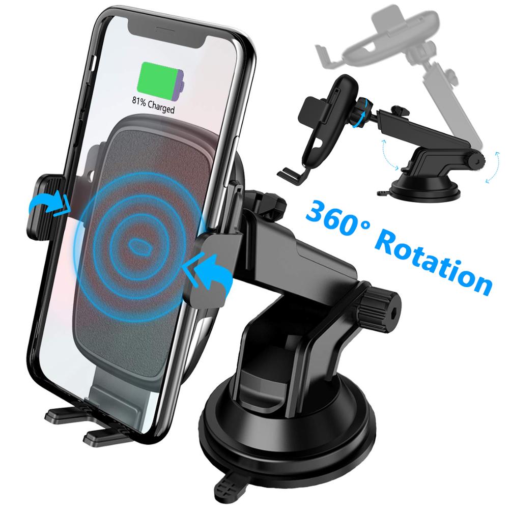 Car Phone Mount with Dashboard+Air Vent Cell Phone Holder 2 in 1, Long Arm Strong Suction Car Phone Holder,Compatible All Phones