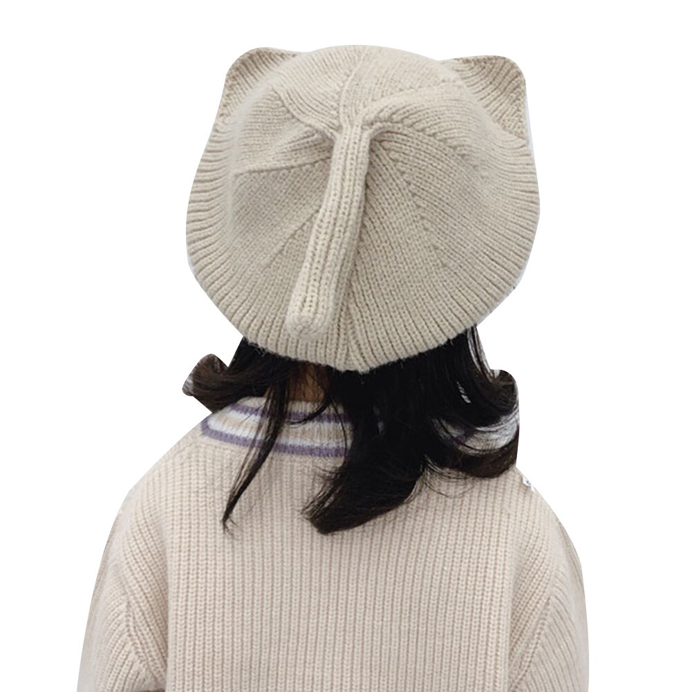 Accessoires pour bébés filles | Chapeau de bonnet Crochet tricoté et , chapeau pour oreilles de chat, chapeau de béret