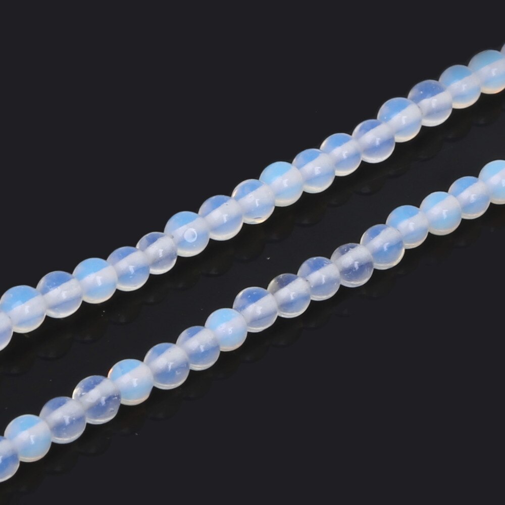 Diy rund månsten naturstenspärlor smycken tillbehör för halsband/armband 4mm 6mm 8mm 10mm