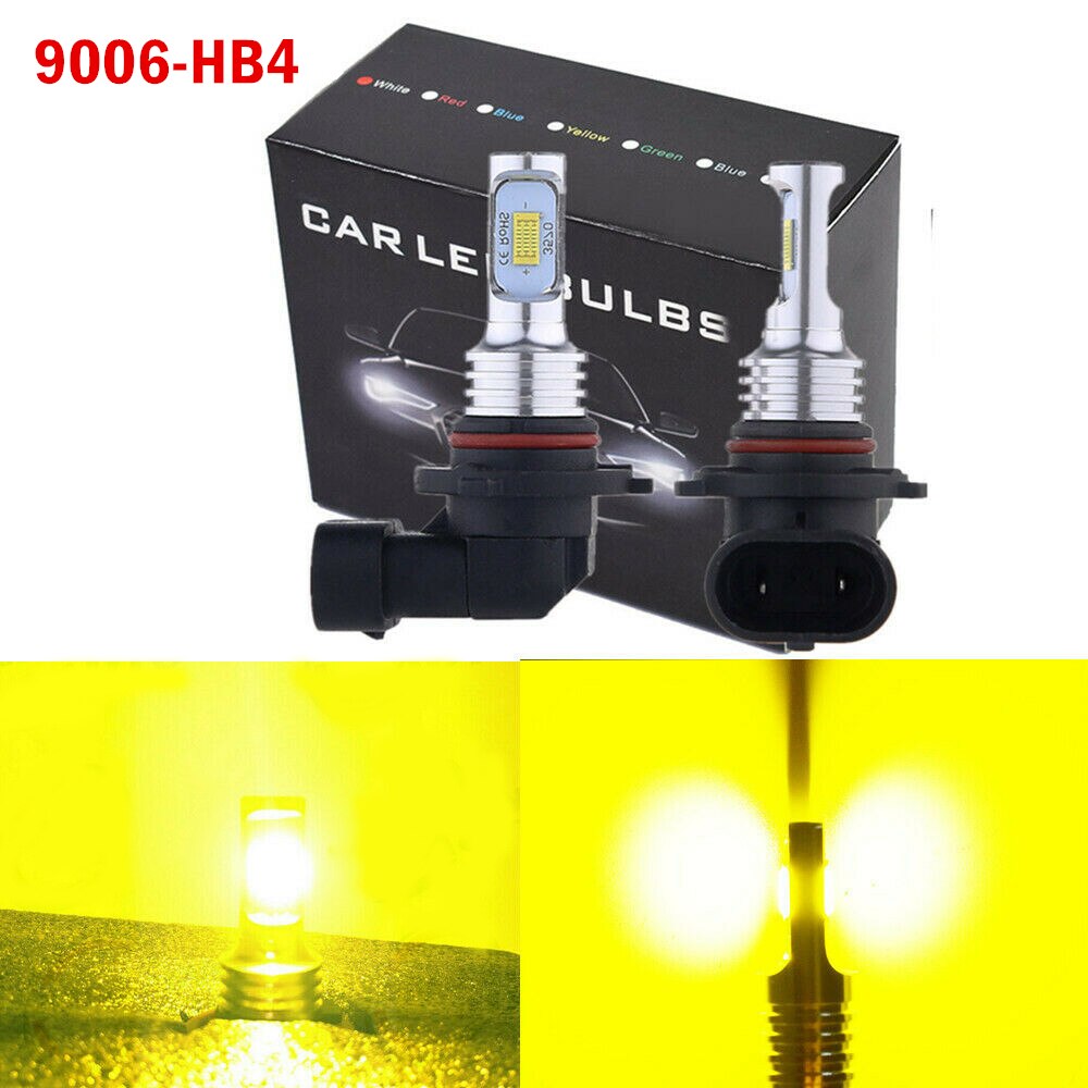 Mistlamp Mistlampen auto LED Mistlampen Lampen Conversion Kit High-heldere decodering H8/H9/H11 9006 /HB4 Wit geel blauw