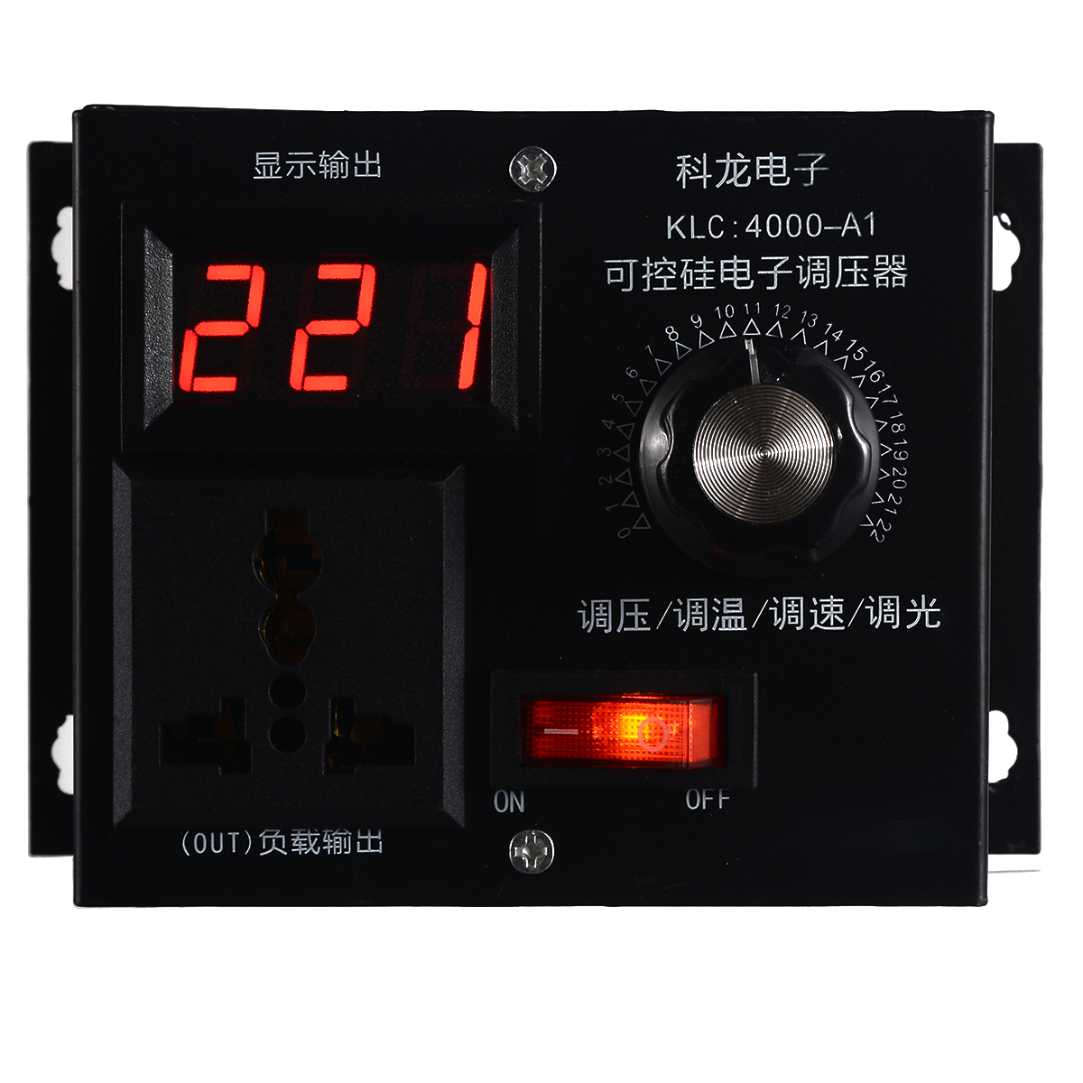 Variabel spänningsregulator 220v 4000w för fläkthastighetsmotorstyrning dimmer högeffekts elektronisk spänningsregulator