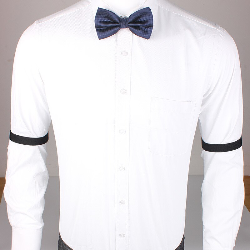 Mens Sleeve Garters Holders Stripe/Plaid Arm Bands Sleeve Shirt Groom Elastic Garter Metal Bracelet For Ladies Non-Slip Straps