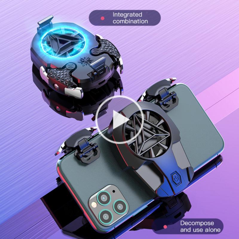Mobile Phone Radiator USB Game Cooler System Cooling Fan Gamepad Holder Stand Radiator For Iphone Xiaomi Huawei Phone Cooler