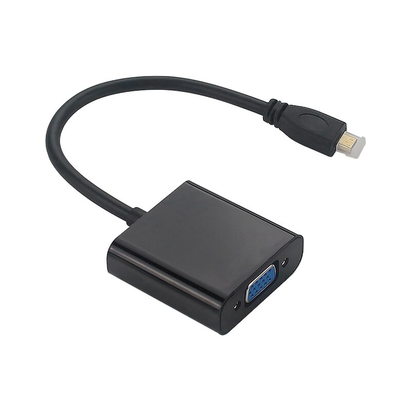 Micro-Hdmi Naar Vga Adapter Kabel 1080P Video Converter Met O Jack Usb Power Kabel Voor Camera Raspberry pi 4