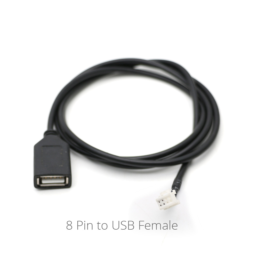 Universal usb hun interface  to 4 6 8 pin input wire connect kabel adapter til bil multimedieafspiller android stereo radio: 8 ben