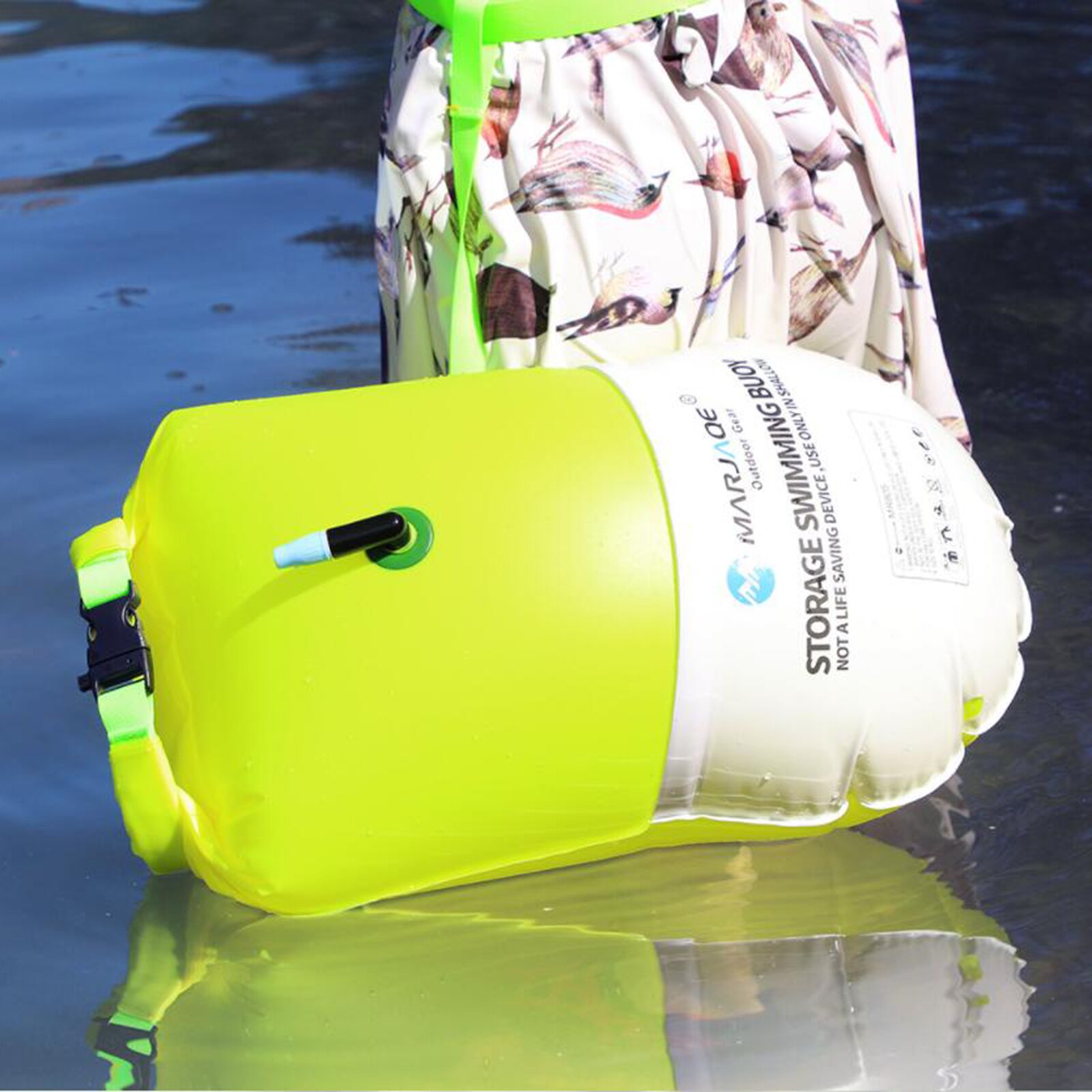 Zwemmen Boei Dry Bag - Tow Float En 20L Dry Bag Voor Open Water Zwemmers, Triatleten. Hoge Zichtbaarheid Veiligheid Zwemmen Boei Float: Yellow