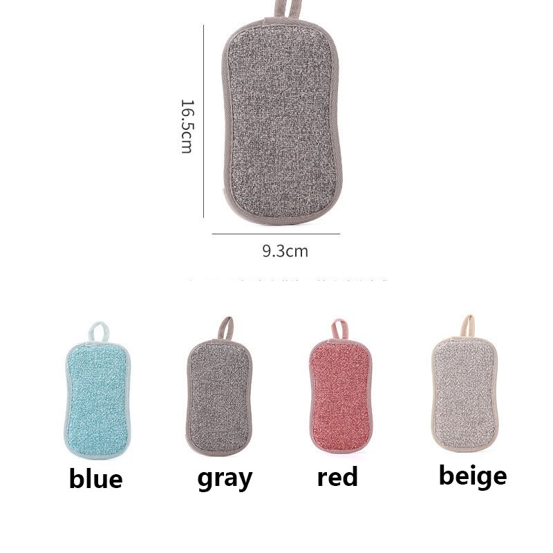 Keuken Schoonmaken Schrobben Sponzen Herbruikbare Non-Kras Microfiber Scrubber Spons Keuken Huis Schoon Pot Pan Schotel Wasmachine Spons