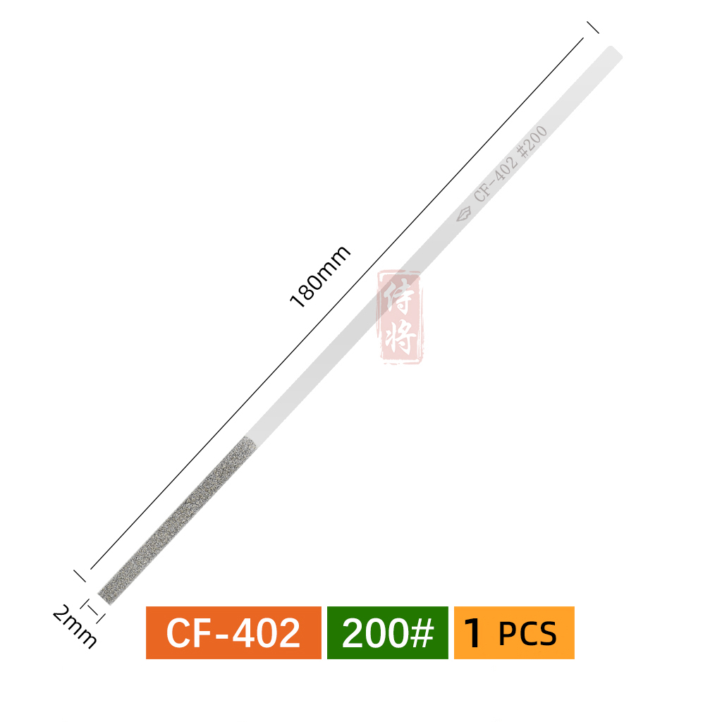 1 Uds. Lima plana de diamante con forma cónica para moler molde recortar herramientas manuales DIY CF402/404/406/408 150 # 200 # 400 #