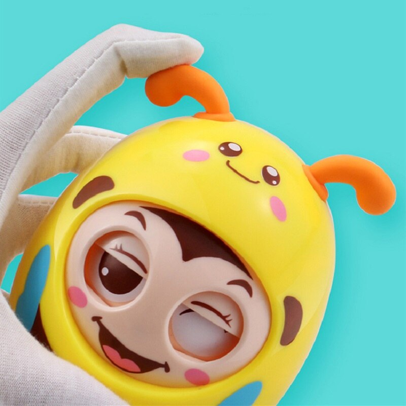 Baby Rasseln Handy, Mobiltelefon Puppe Glocke blinken Augen Becher Roly-Poly Spielzeug freundlicher Neugeborene Baby Beißringe Jungen Mädchen Gleichgewicht Ausbildung spielzeug