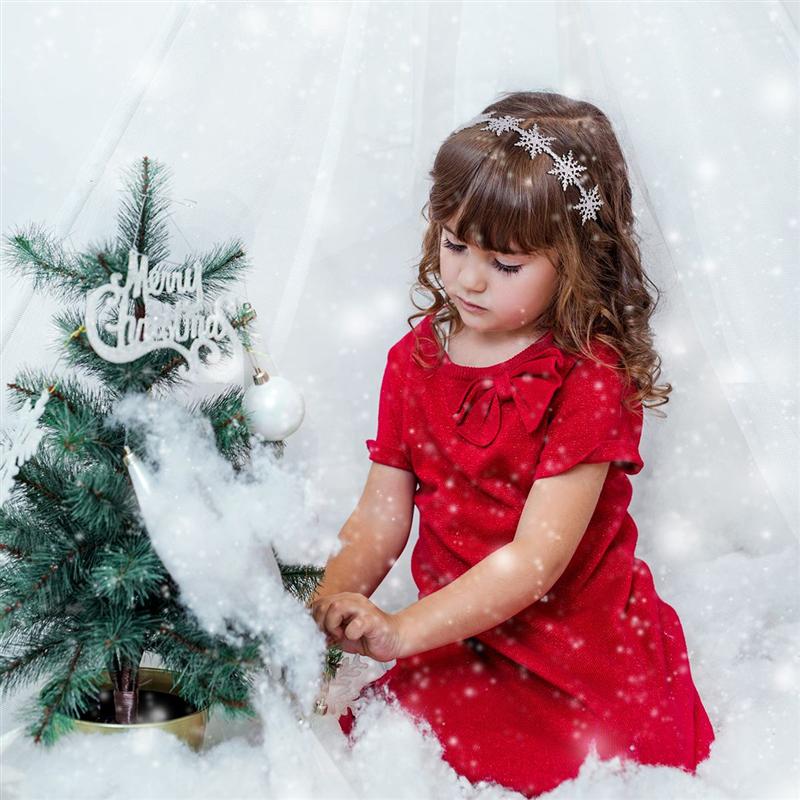 Jule pandebånd glitter hår bøjle yndig snefnug hovedbeklædning til børn kvinder piger hårbånd jule hår tilbehør