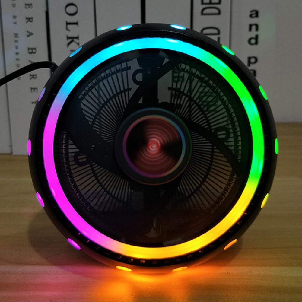 Universal Silent CPU Cooler LED Light Heatsink Cooling Fan for Desktop Computer High Efficiency Low Power Consumption Easy to In
