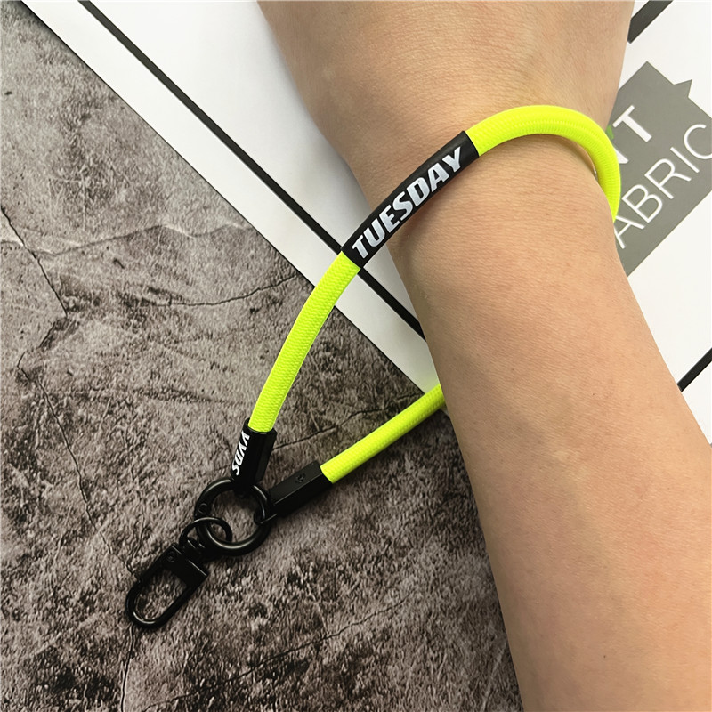Schlüsselanhänger, farbiges Schlüsselband-Gurt für praktisch-Zubehör, Armbinde, Telefonkette, Metall-Karabinerverschluss, Schlüssel, Schlüsselband, Tasche, Autoschlüssel, Seil