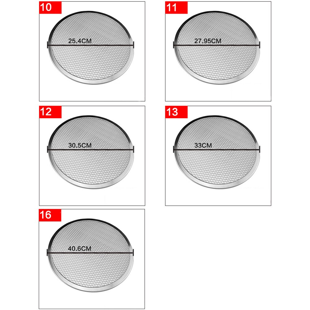 Aluminium Pizza Gereedschap Dikker Non-stick Netto Ronde Pizza Mesh Pan Bakplaat Keuken Tool Pala Pizza Pietra Refrattaria