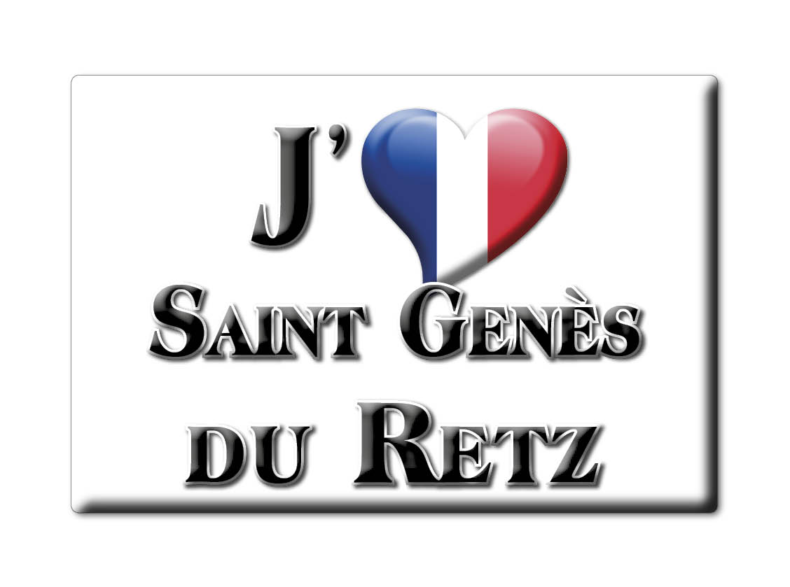 Aimant SAINT GENÈS DU RETZ lodestone RHÔNE ALPES (63) France aimant frigo SOUVENIR j'aime: Drop Shipping
