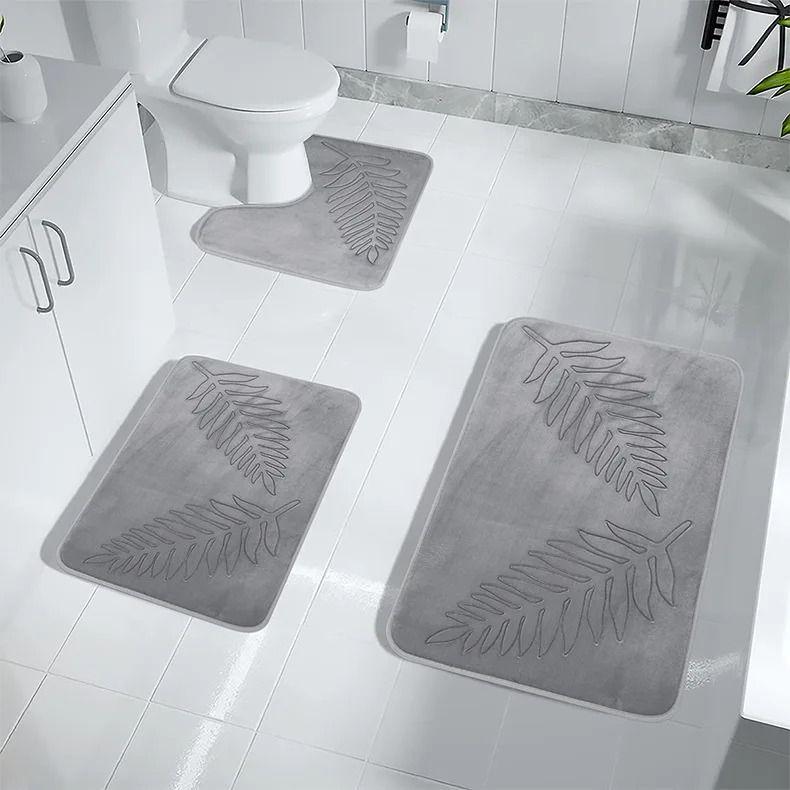 Non Slip Bath Mat Soft Black Memory Foam Bath Mat Water Absorbent Washable Rugs for for Bathroom Bedroom Bath Mat Dark Dlue: army green
