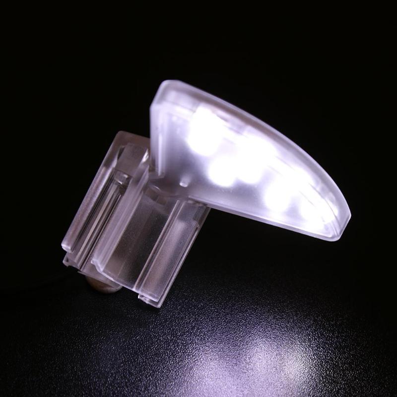 Mini vedenpitävä klipsi led akvaariovalo 5w vesikasveja kasvaa lamppukasveja kasvaa kevyt clip-on lamppu kala akvaario vedenpitävä