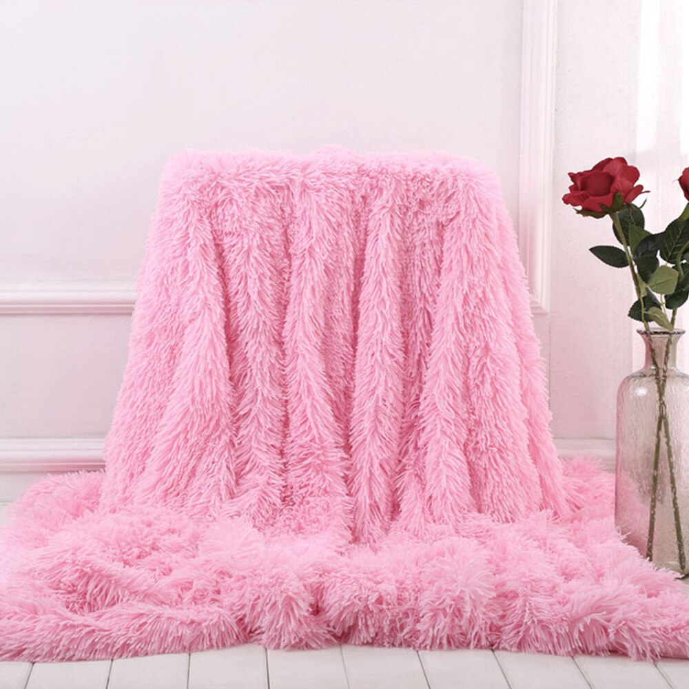Imitatie Vos Deken Faux Fur 200x150 Cm - Luxe Zachte Worp Voor Bank Of Bed