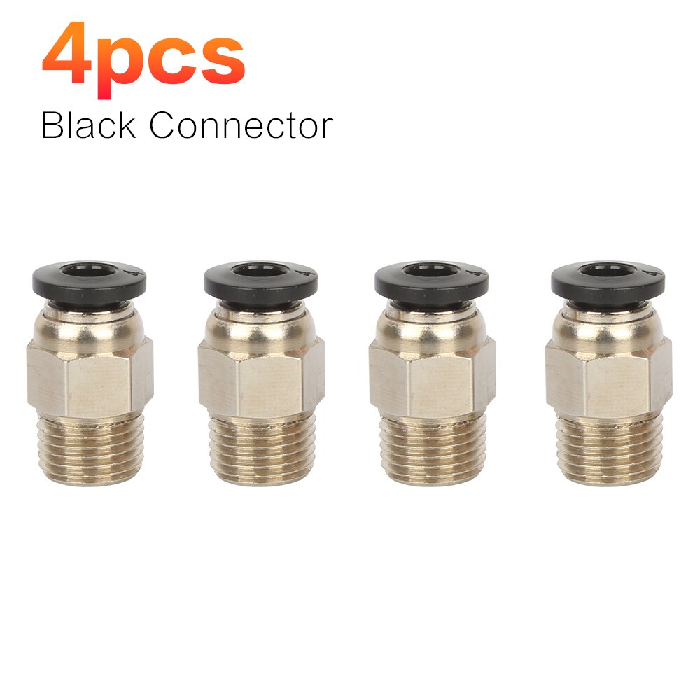 3DSWAY 3D Printer Parts PC4-01 Quick Connector Pneumatic Fittings Connector 4*2 Feeding PTFE for e3dv6 Hotend 1.75mm Filament: Pink