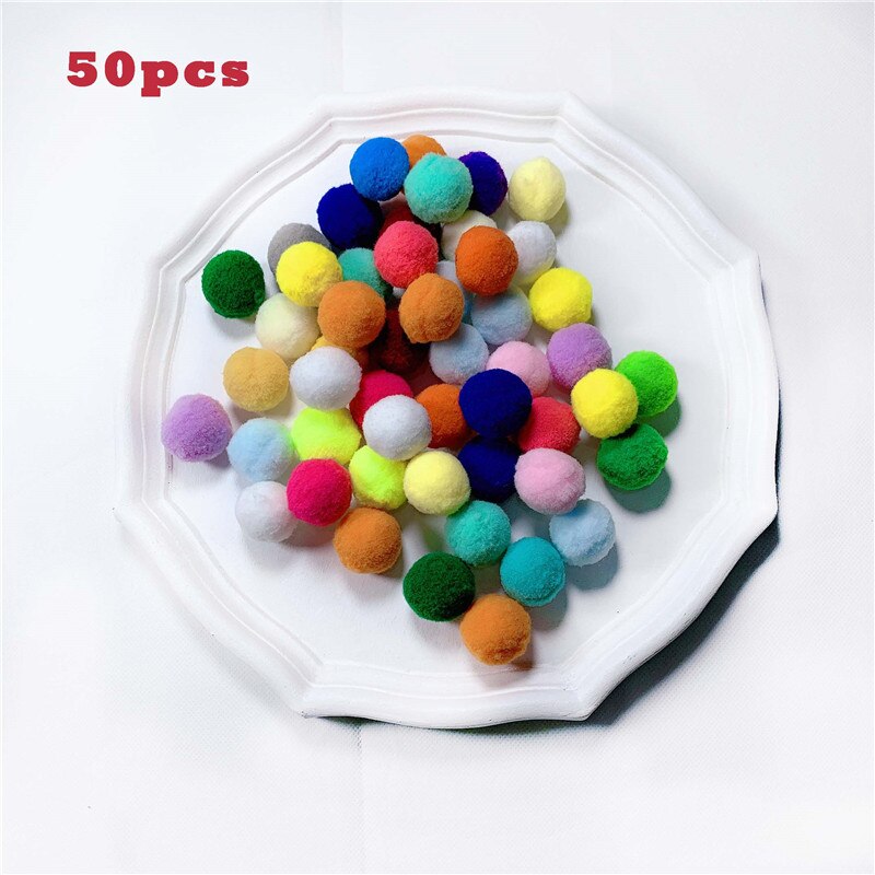 Lot de 10 jouets interactifs pour chat, boule de fourrure élastique en Polyester, et silencieuse, boule en peluche couleur animal de compagnie: Rouge