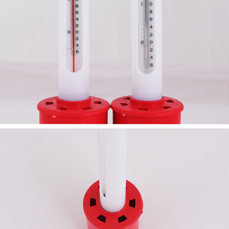 Oppervlaktewaterthermometer aquarium kunststof oppervlaktethermometer roestvrij staal zeewaterkweekthermometer met vloeistof