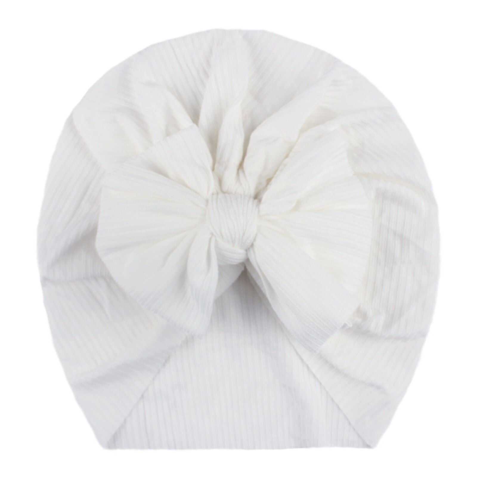 @ Peuter Kids Baby Jongen Meisje Effen Geknoopt Hoed Beanie Bow Hoofddeksels Accessoires Кепка Для Мальчика Kids Headwears