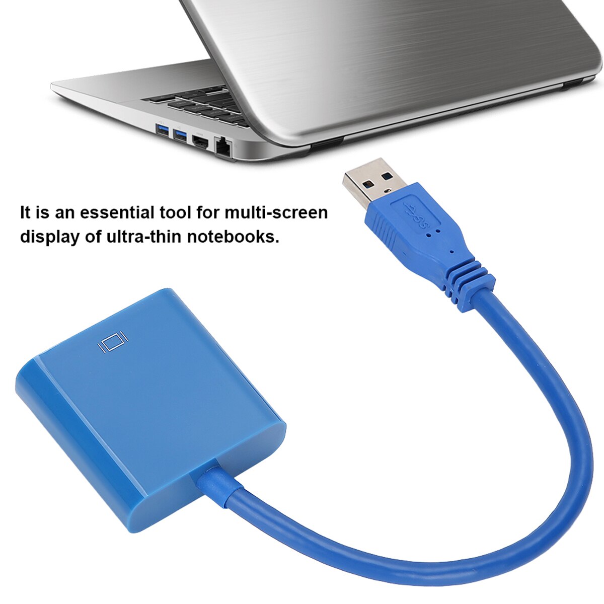 USB 3.0 To VGA Cable Converter 1080P Video Graphics Card Display External Cable Adapter With CD Driver For Win 7/8 System​​
