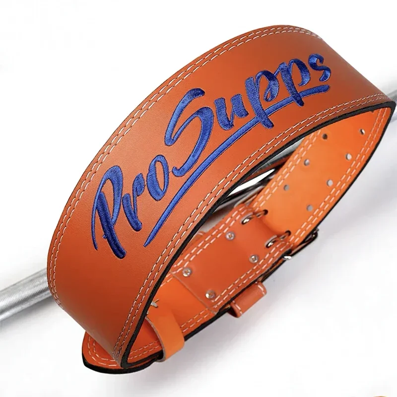 Cintura in pelle per sollevamento pesi Cintura per allenamento fitness Cintura per tutore in vita Protezione lombare tozzo Stacco bodybuilding Palestra Supporto per la schiena