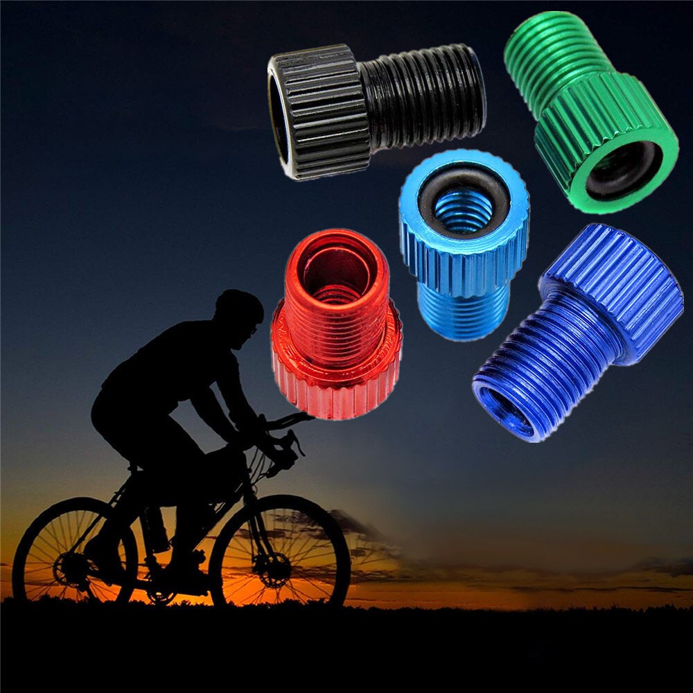 Saipor 20-teiliges Ventiladapter-Set – Presta-auf-Schrader-Adapter Aus Messing + Schrader-Ventilkappen, Für Fahrrad & Auto-Pumpe