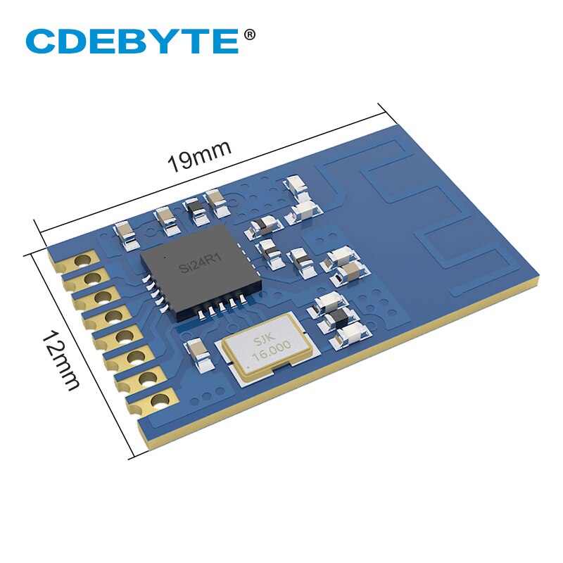 CDEBYTE E01CML01S Si24R1 2.4Ghz 7dBm multichannel communication SMD